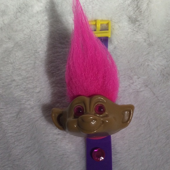 Hot Pink “Troll Watch” w/ Lavender band - Picture 5 of 5